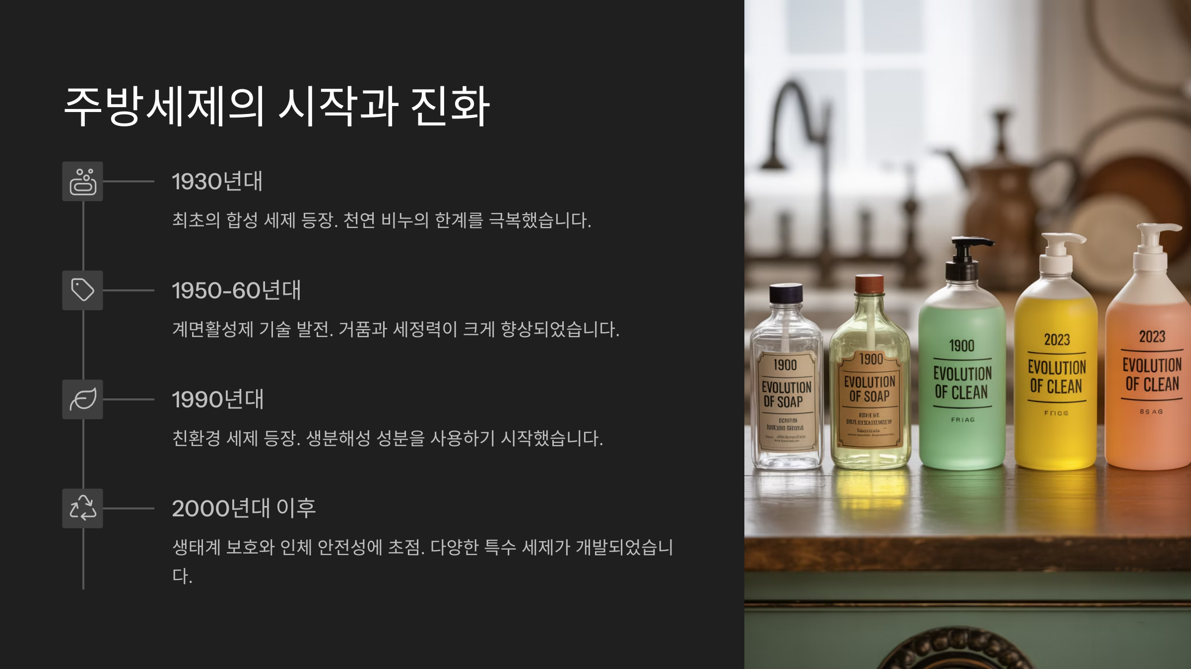 주방세제의 시작과 진화🍽️