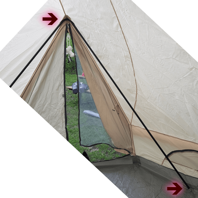 팀버리지-글램핑-텐트-A-frame-설치모습