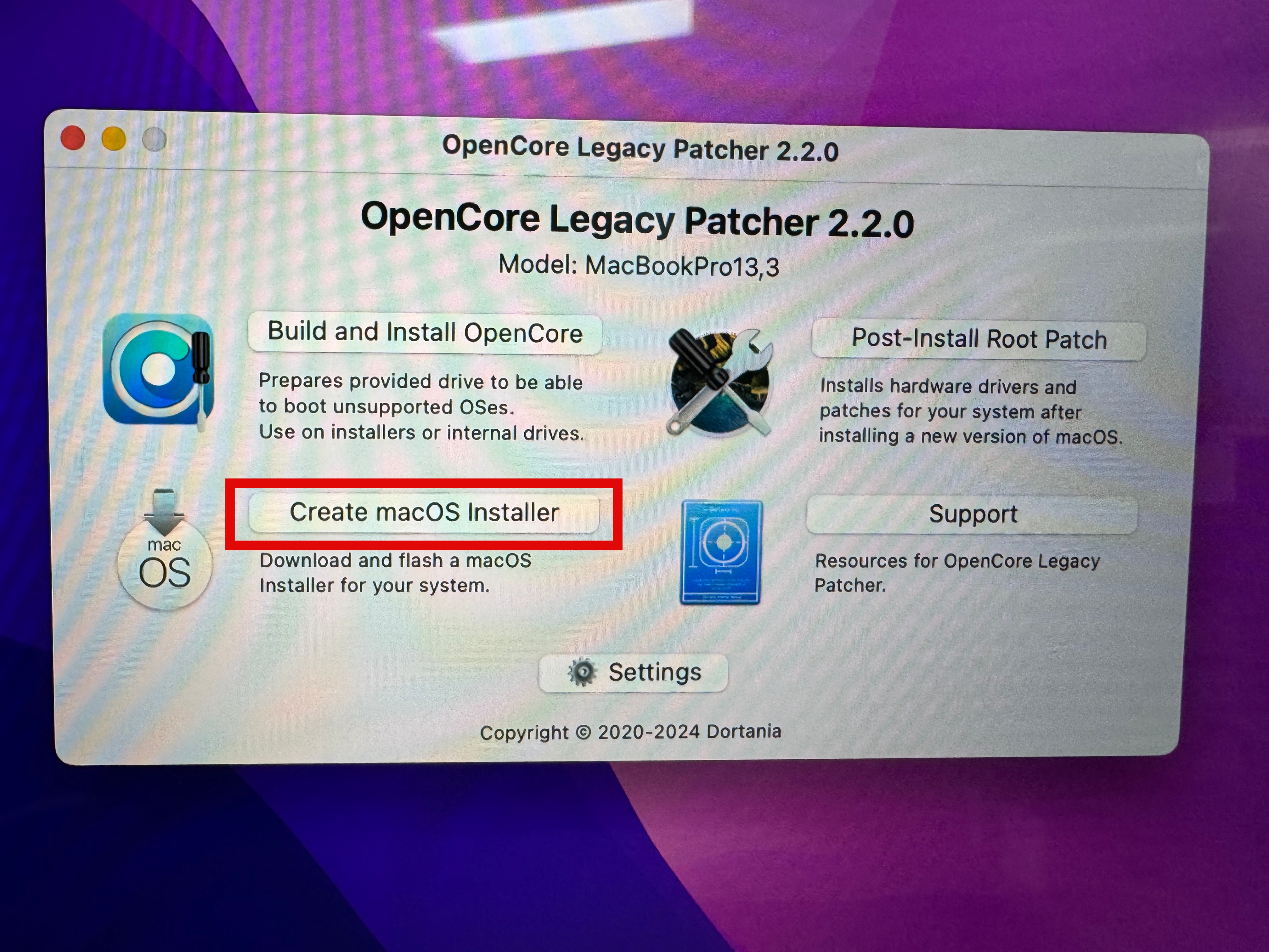 OpenCore Legacy Patcher