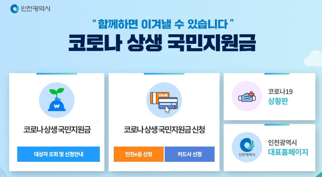  인천 재난지원금 10만원 결정, 12월부터 인천e음 카드로 지급