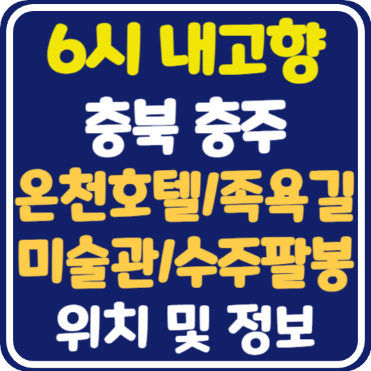 6시 내고향 충주 온천호텔, 족욕길, 미술관, 수주팔봉 위치 및 정보