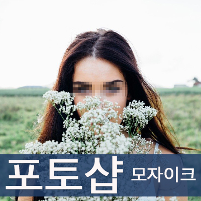  [포토샵 배우기] 모자이크 처리 하는 법