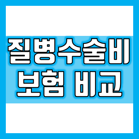  질병수술비보험 추천 상품을 모아서 가격 비교 해보고 가입을 결정하세요.
