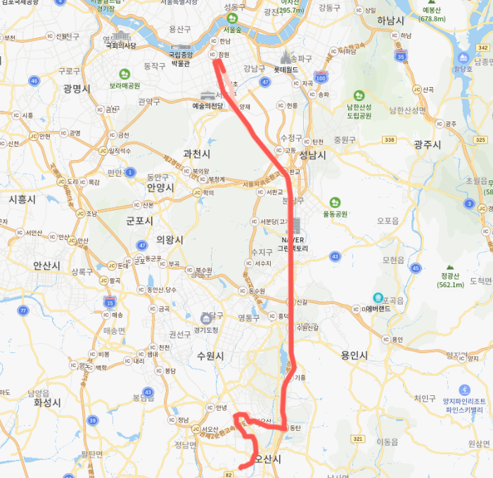  [직행]오산 1311번 버스 시간표, 노선 정보 :: 오산대역, 세마역, 강남역, 양재역,신논현역