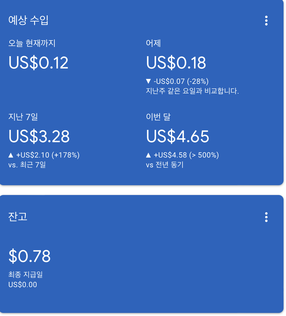  6월달 애드센스 수익 공개