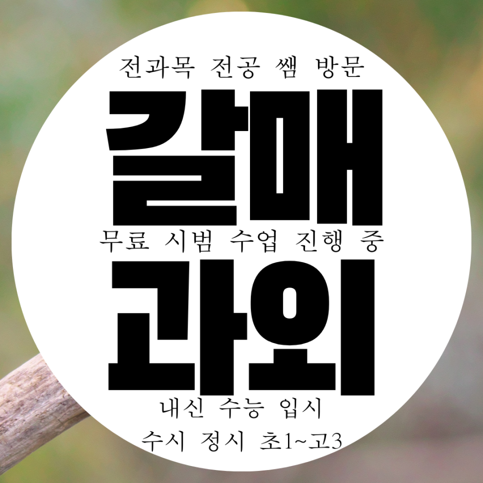  구리 갈매동 영어과외 중등 인창동 수학과외 고등 사탐 과탐