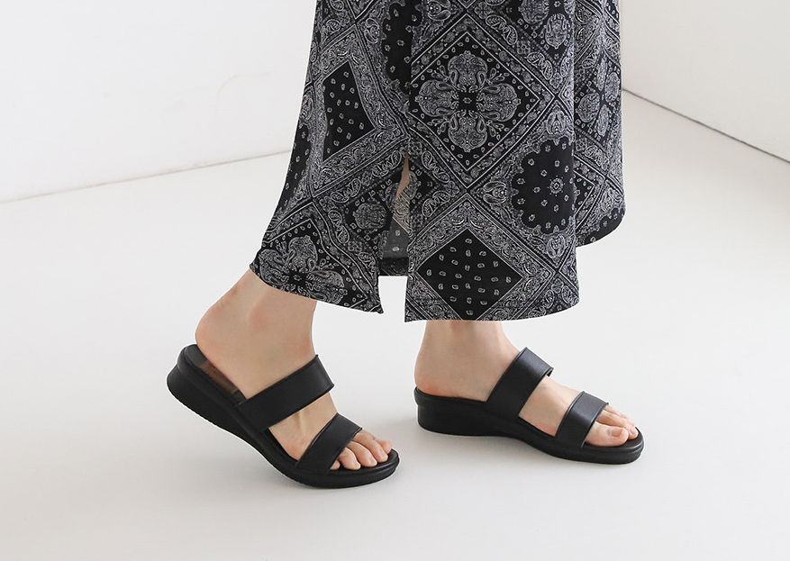  소가죽 일자 투밴 3.5 cm 슬리퍼