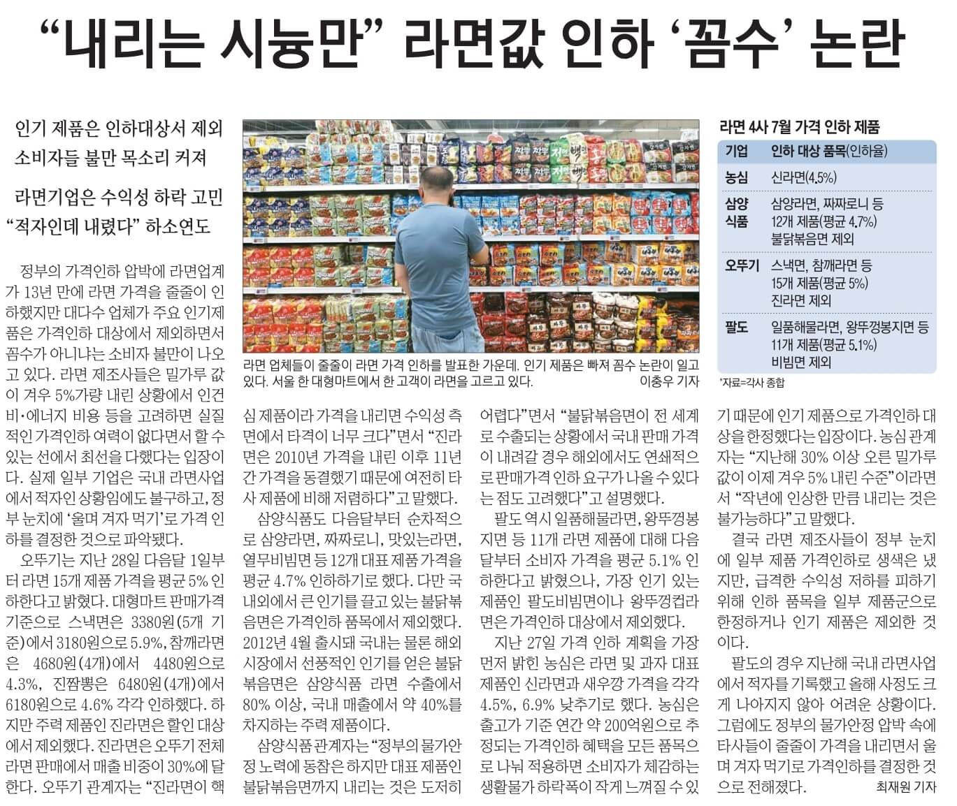 6월 30일 금 신문스크랩 12