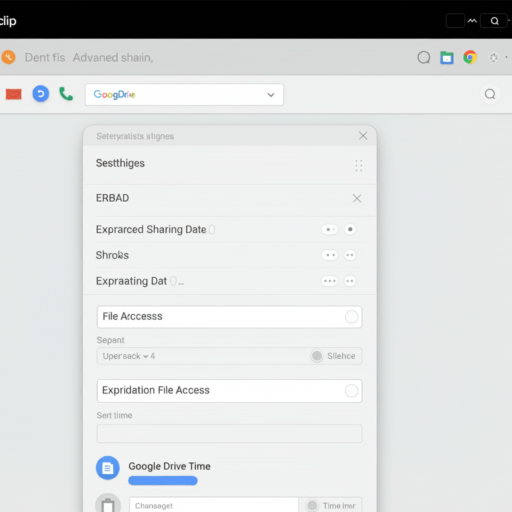 구글 드라이브 파일 공유 만료 날짜 설정 화면