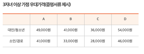 3자녀이상 가정 우대