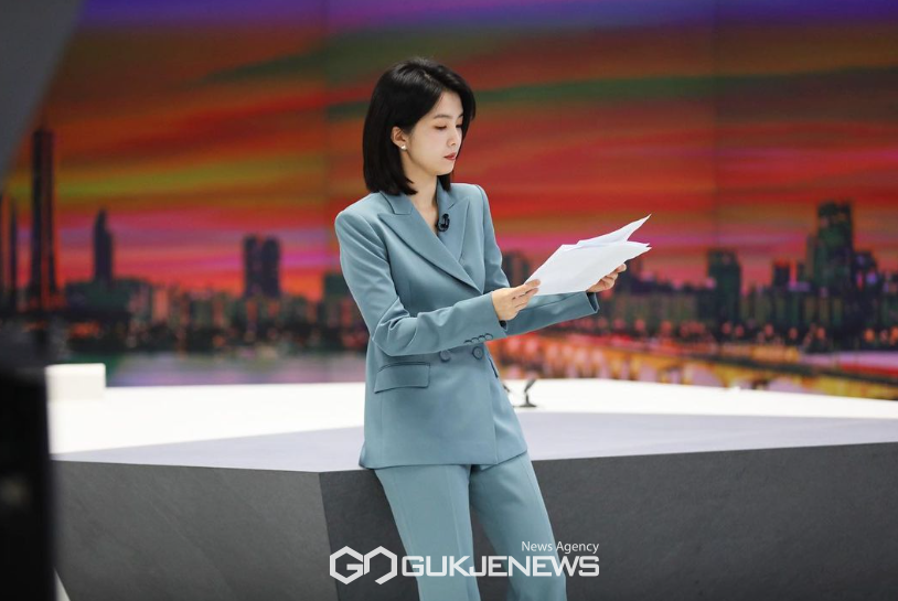  강지영 아나, 4월 금융계 종사자 결혼