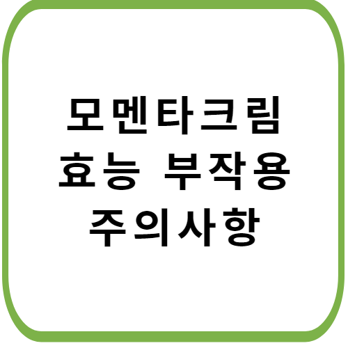 모멘타-크림-가격-성분-효능-부작용-주의사항-썸네일