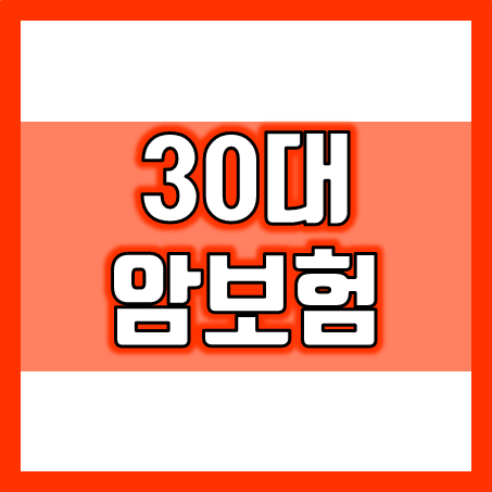  30대 암보험 가입, 30대 암보험 가격 비교 시 알아둘 점과 30대 암보험 추천하는 곳