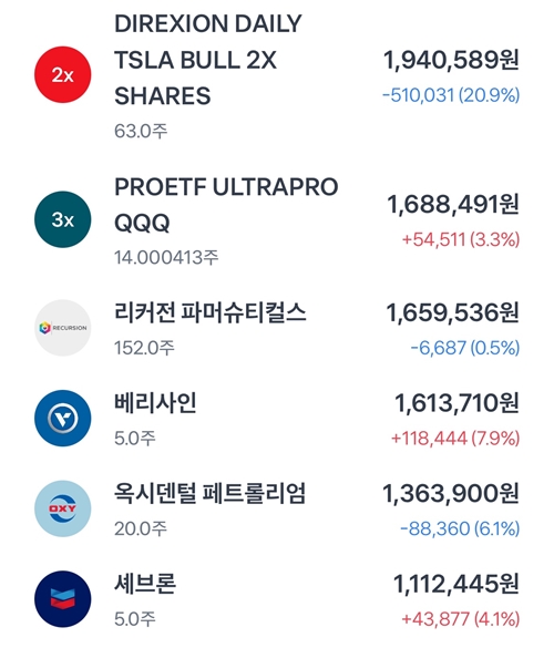 1월 주식기록 - 미국주식 결과 (25.02.10)