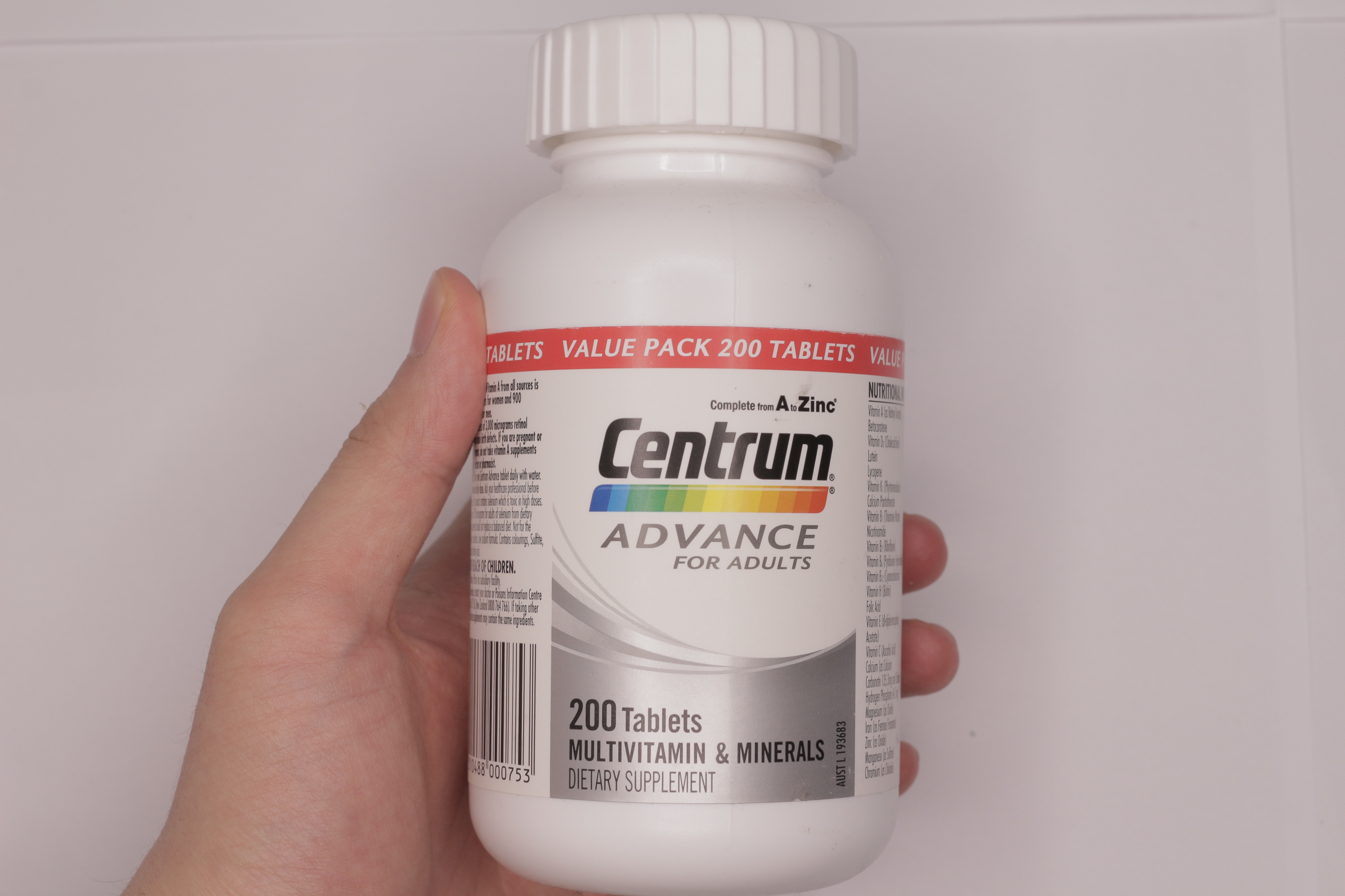  Centrum Advance For Adults : 종합 비타민 샌트롬/센트룸 후기 리뷰