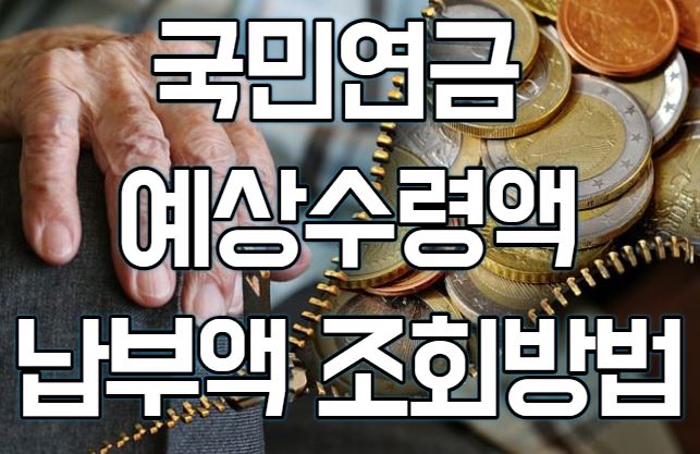  국민연금 예상수령액과 납부액 조회 방법