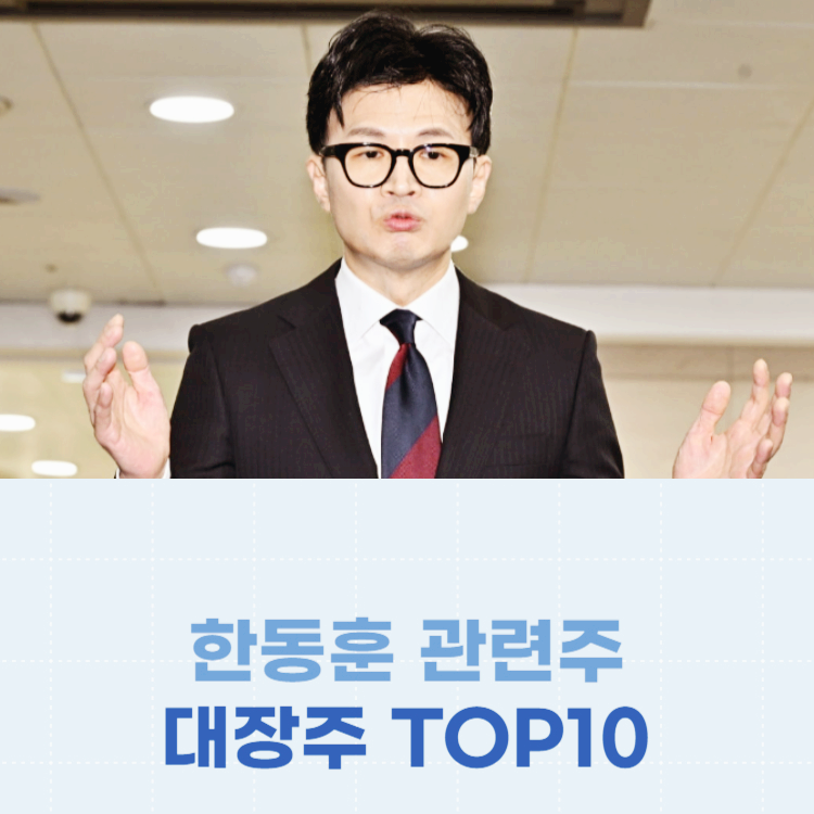 한동훈 관련주 대장주 테마주 TOP10 : 대선후보