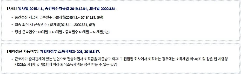 퇴직소득-세액-정산특례-사례