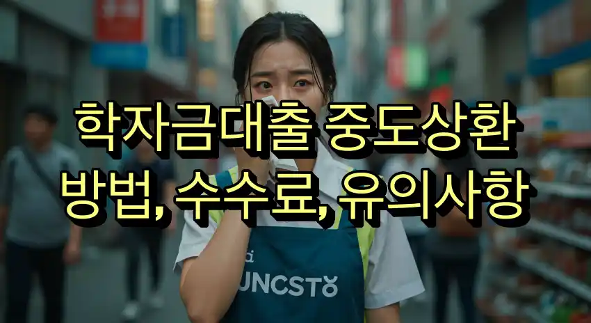 학자금대출 중도상환 방법, 수수료, 유의사항 총정리