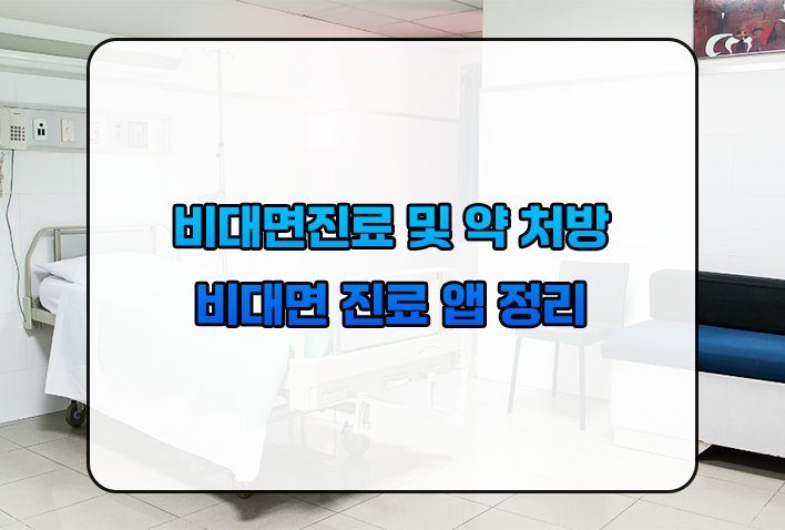  비대면진료 약처방, 비대면 진료앱 이용하는 방법 간단하게 알아보기