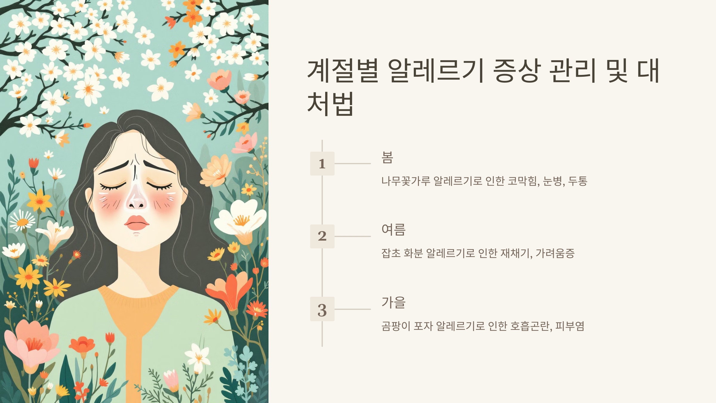 알레르기 계절마다 반복되는 코막힘