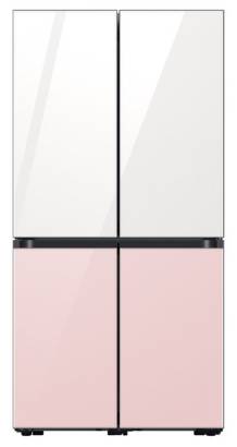 삼성전자 BESPOKE 프리스탠딩 4도어 냉장고 RF85B911155 875L 방문설치&#44; 글램 화이트 + 글램 핑크