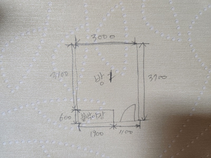 방 1 실측 데이터