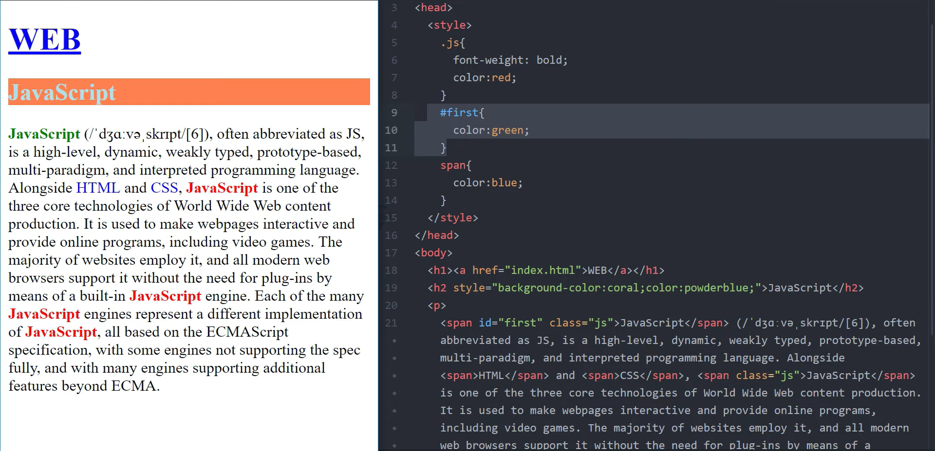 WEB2 - CSS