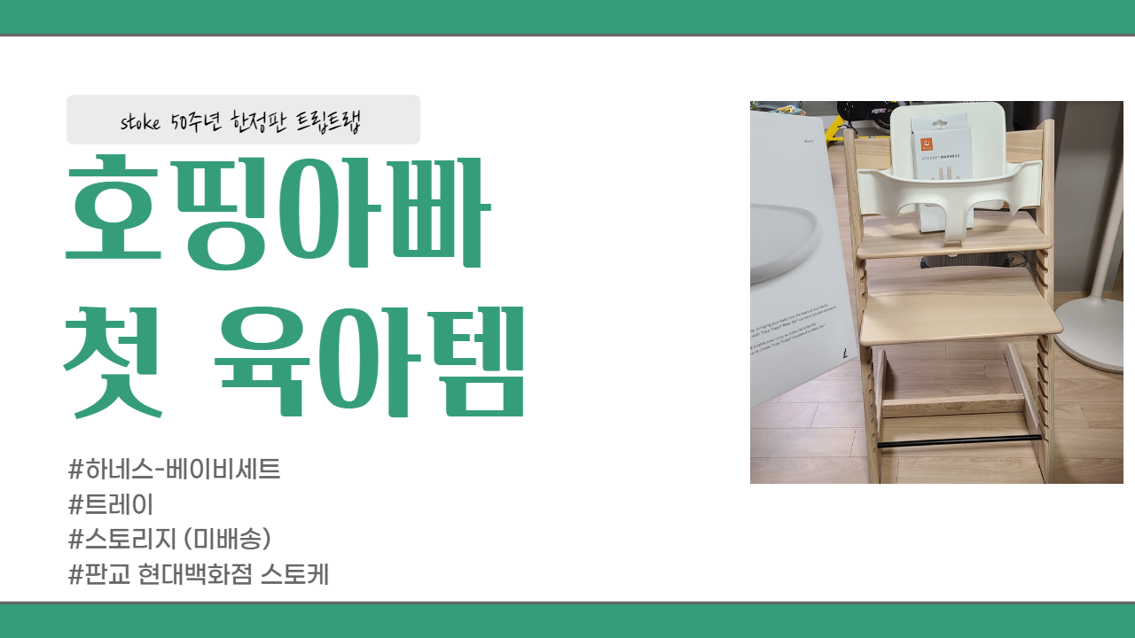  첫 육아템 구매 및 조립 후기 ("스토케 50주년 한정판 트립트랩")