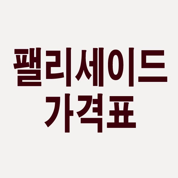  2024 팰리세이드 가격표