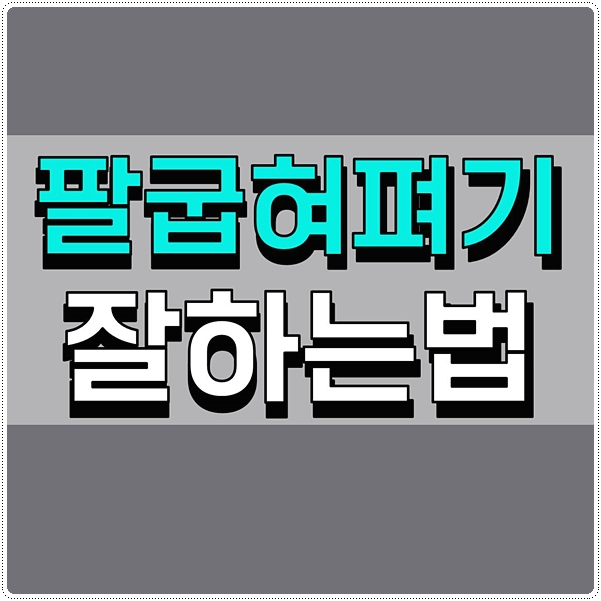  팔굽혀펴기잘하는법 노하우 공개