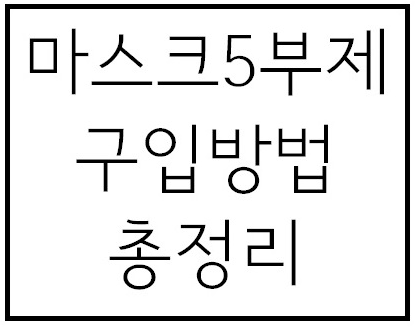  약국 마스크5부제 총정리 :) 마스크5부제 미성년자 판매 및  코로나 바이러스 확진자