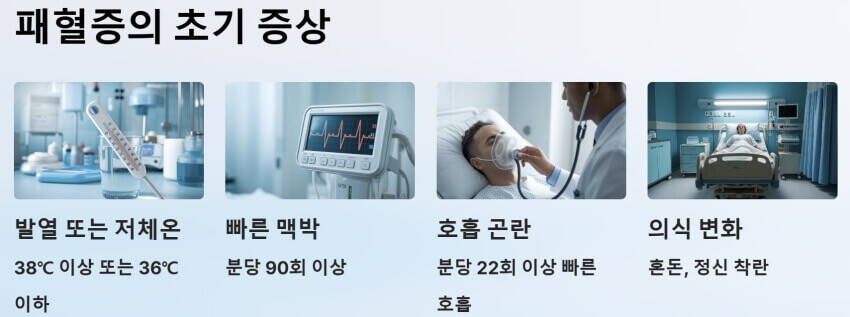 패혈증의 초기 증상 ppt 이미지