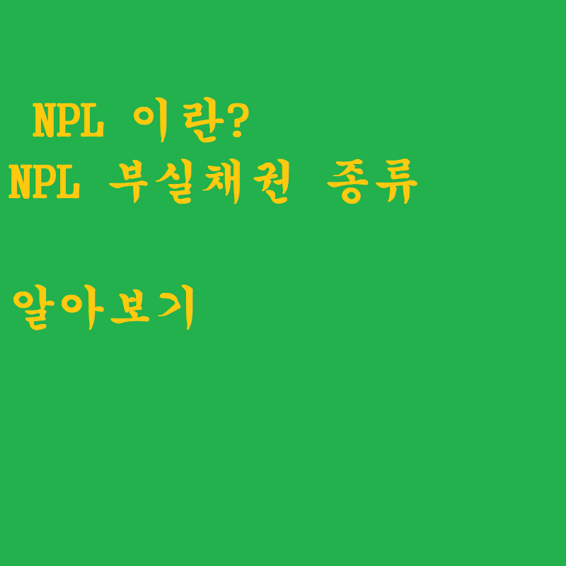 NPL 부실채권