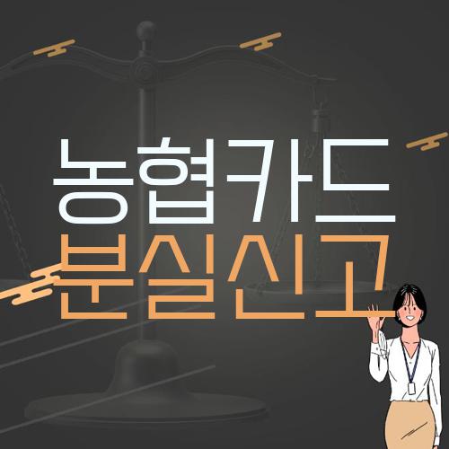 농협카드 분실신고