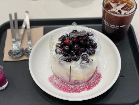 블루베리 케이트 빙수