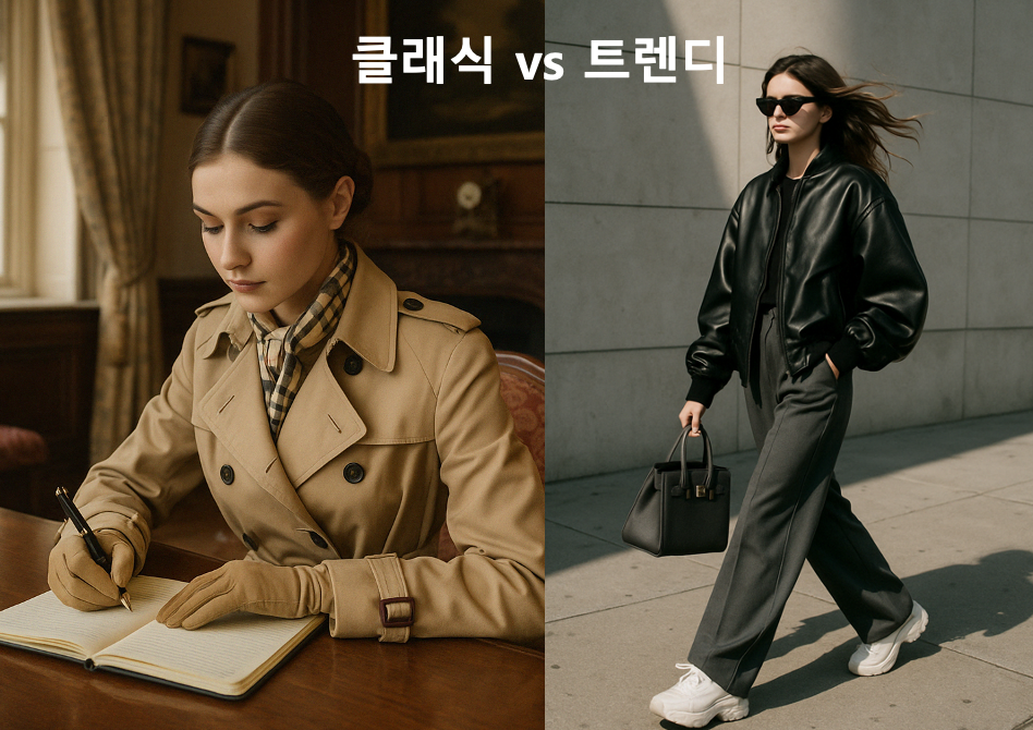 클래식한 우아함과 트렌디한 감성의 완벽한 대비