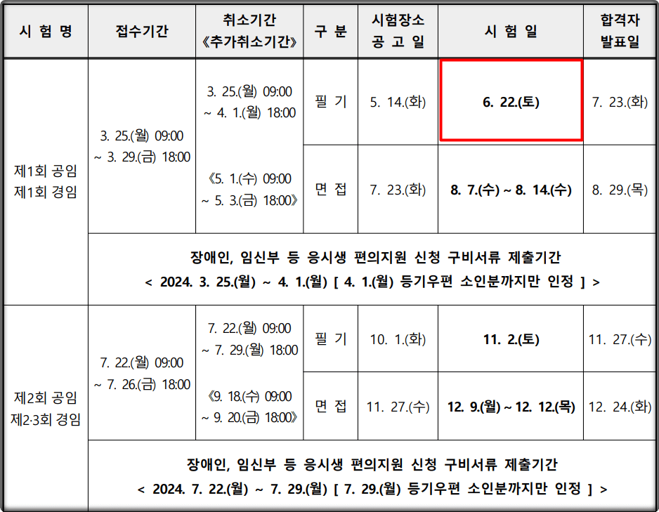 2024-충청남도-지방공무원-시험일정