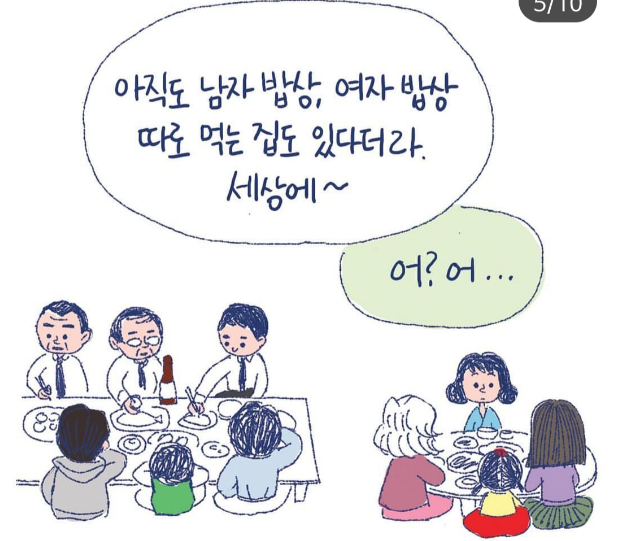  명절 때 남자상, 여자상 따로 먹는 시댁 썰...