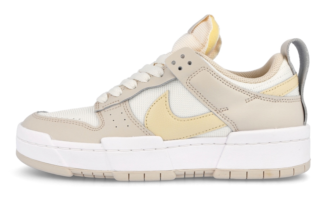 nike dunk low disrupt trainers in grey and orange