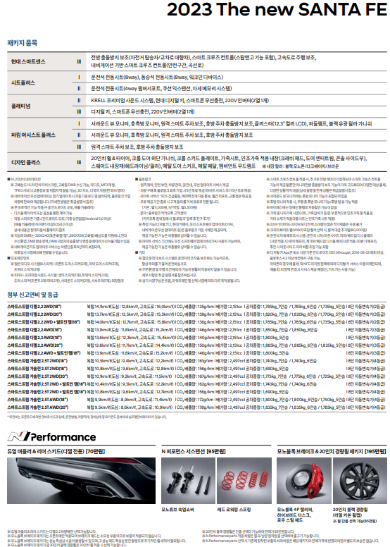 싼타페 가격표 16