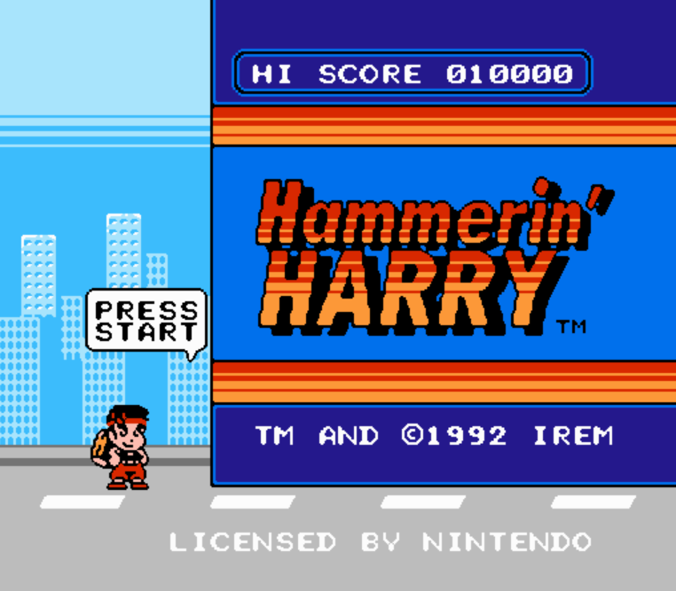  NES ROMS - Hammerin' Harry (EUROPE / 유럽판 롬파일 다운로드)