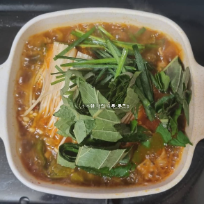 얼큰순대국