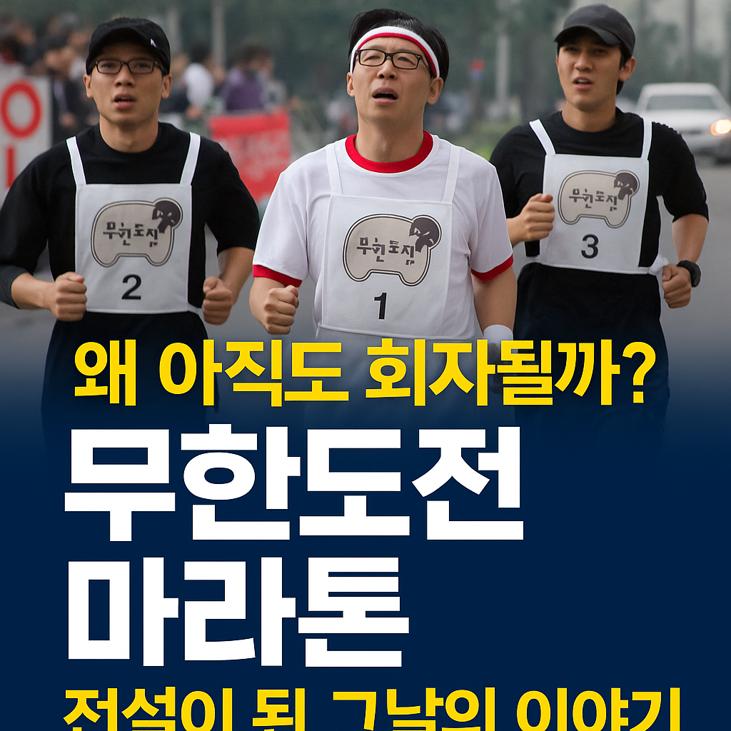 무한도전 마라톤, 왜 아직도 회자될까? 전설이 된 그날의 이야기