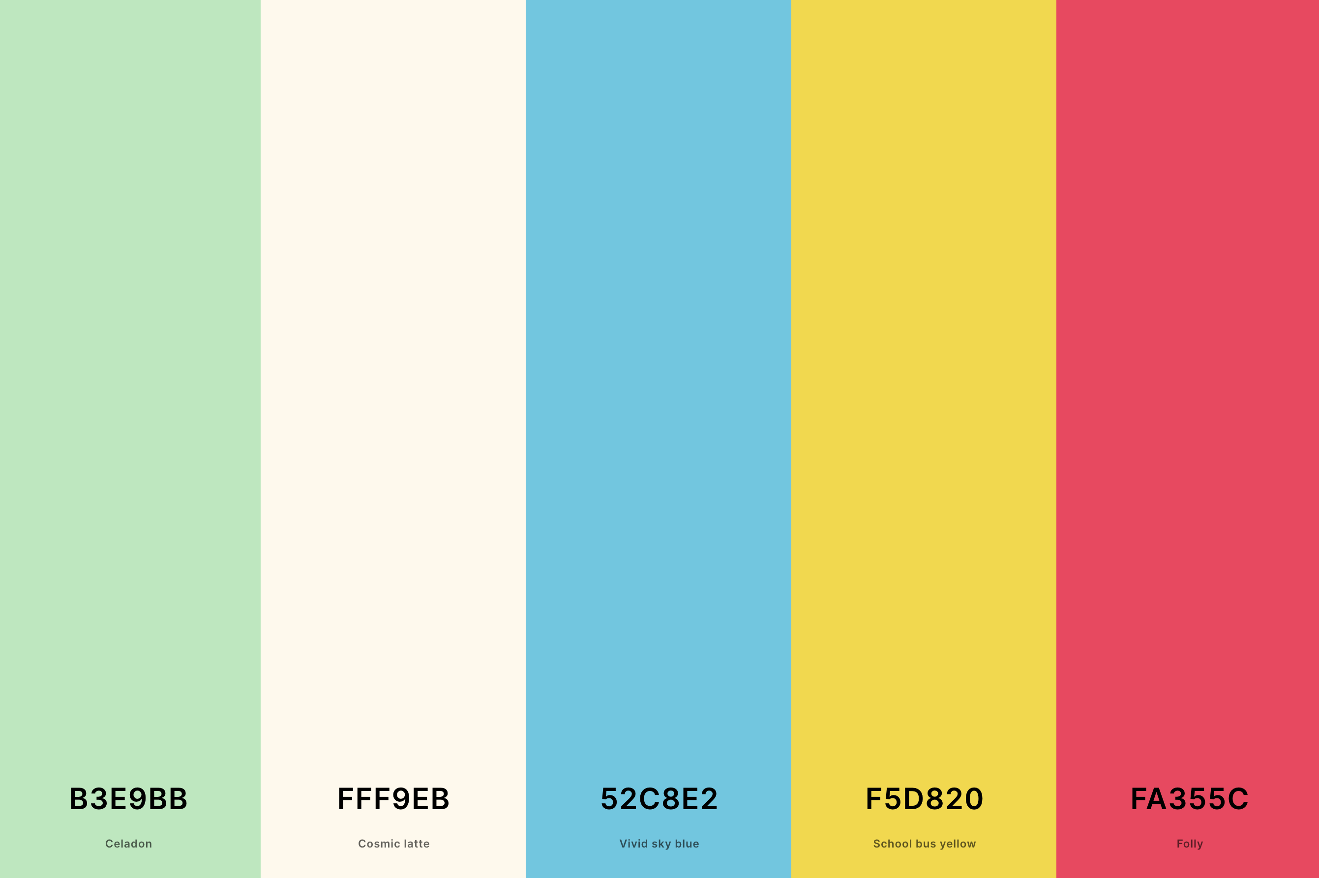 Summer Retro Color Palette
