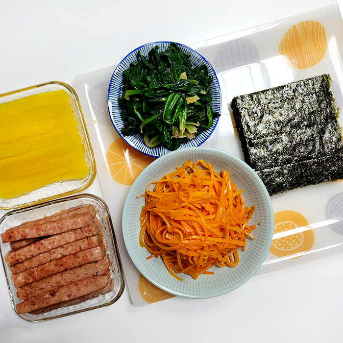 김밥 재료