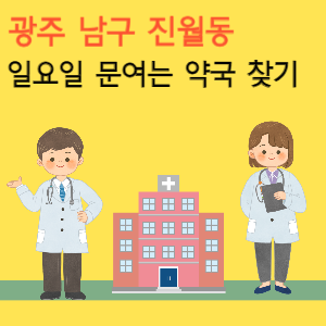 광주 남구 진월동 일요일 문여는 당번 약국