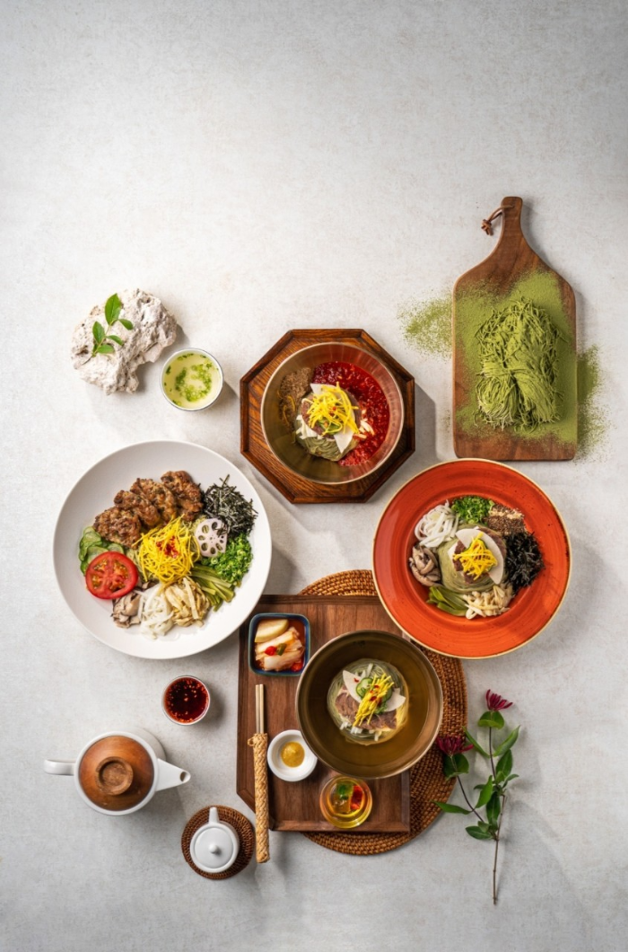 담양앞집 떡갈비국수 메뉴 소반 죽순