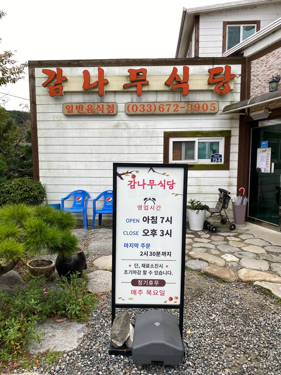  양양현지인맛집 '감나무식당(웨이팅팁)' 양양맛집추천