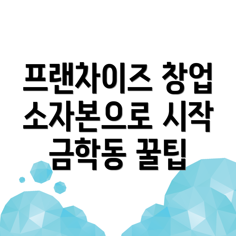 강릉시 프랜차이즈 창업 비용
